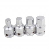 Набор головок-бит 6-гранных 1/2",4пр.(L-45мм,12,14,17,19мм) Набор головок-бит 6-гранных 1/2",4пр.(L-45мм,12,14,17,19мм)