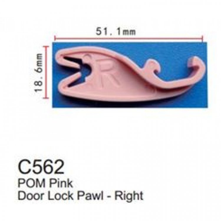 Клипса для крепления внутренней обшивки а/м Форд пластиковая (100шт/уп.)