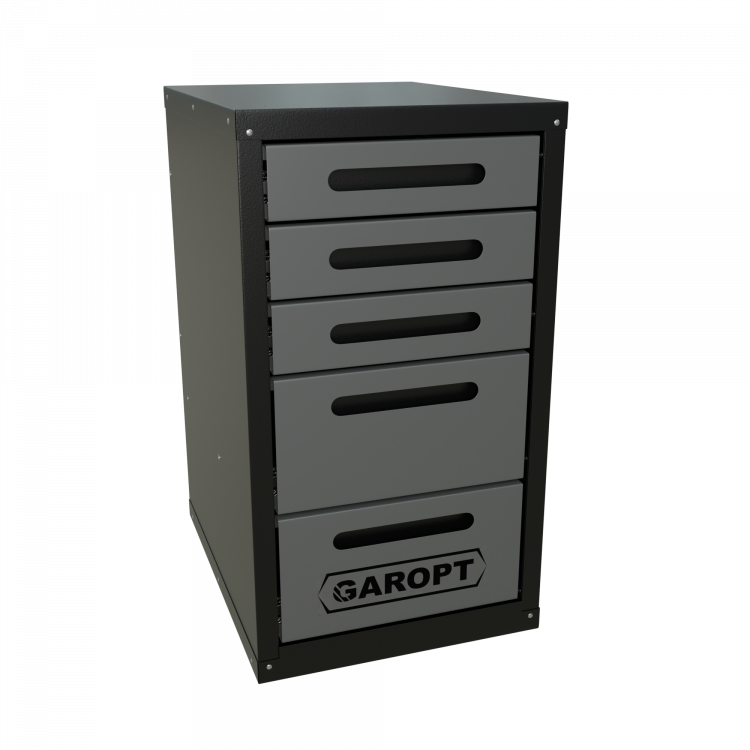Тумба 5 ящиков для верстака GAROPT (СЕРАЯ) Тумба 5 ящиков для верстака GAROPT (СЕРАЯ)
