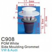 Клипса для крепления внутренней обшивки а/м Ягуар/ европейских а/м пластиковая (100шт/уп.) Клипса для крепления внутренней обшивки а/м Ягуар/ европейских а/м пластиковая (100шт/уп.)