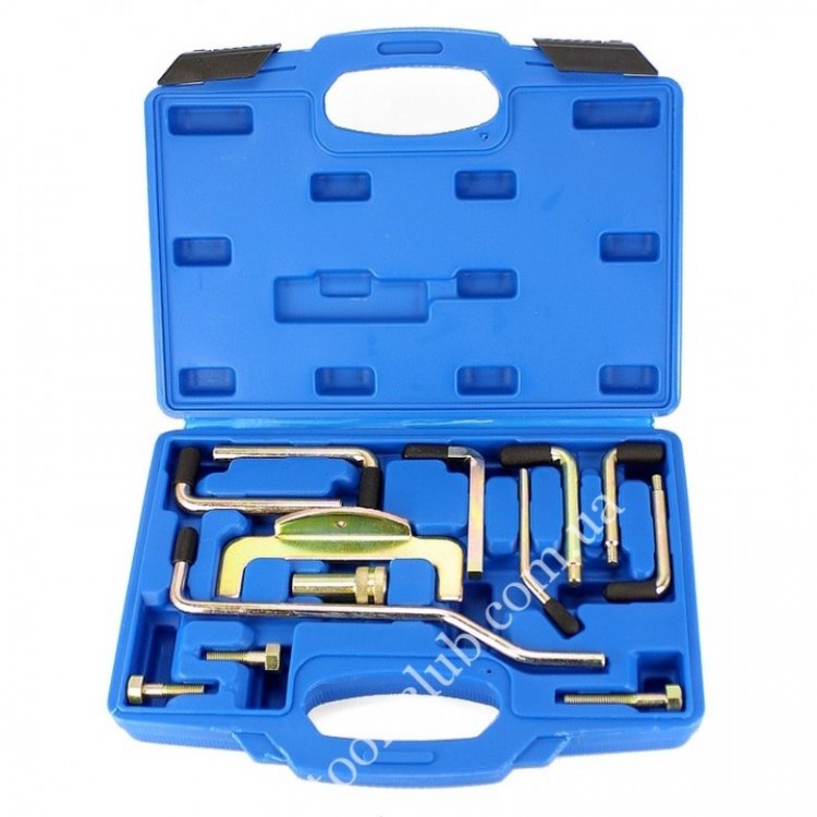 Набор инструмента для фиксации валов двигателя Audi, Citroen, Peugeot, VW, Volvo 13пр. в кейсе Набор инструмента для фиксации валов двигателя Audi, Citroen, Peugeot, VW, Volvo 13пр. в кейсе