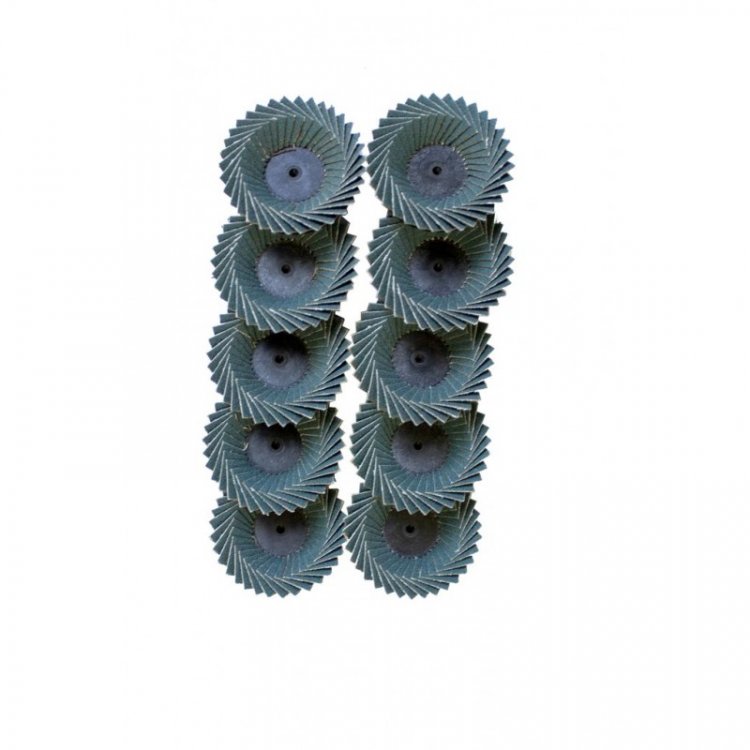 Круг абразивный циркониевый шлифовальный лепестковый 50мм (№60)(к-т 10шт) Круг абразивный циркониевый шлифовальный лепестковый 50мм (№60)(к-т 10шт)