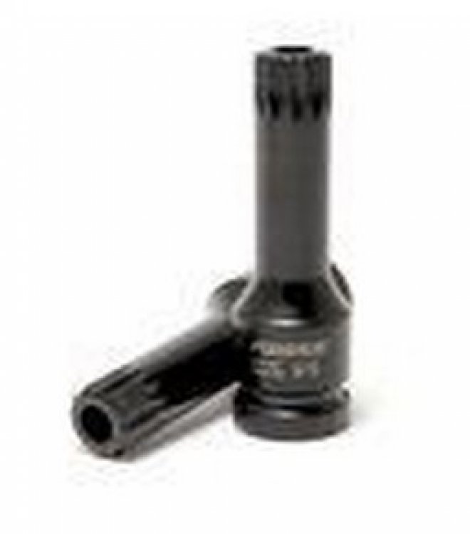 Головка-бита TORX ударная TH30 с отверстием, 1/2"