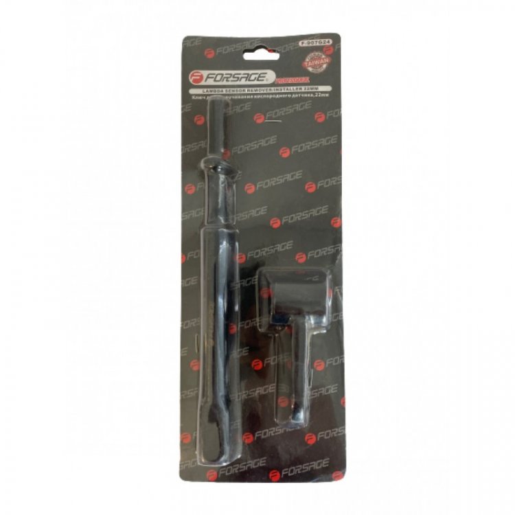 Ключ для датчика "лямбда зонд"с шарнирным воротком-адаптером под пневмозубило 22мм 3/8", в блистере