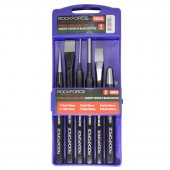 Набор зубил и выколоток,6пр. (выколотки:2х140мм,3х150мм,6х150мм;зубила:10х140мм,13х150мм;кернер:8х115мм),в пластиковом футляре