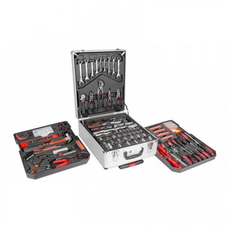 Набор инструмента 186пр. 1/4", 1/2" (4-30мм, 6-гран.) "Дорожный кейс"