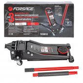 Домкрат подкатной гидравлический двухпоршневой 3т низкопрофильный с прорезиненной накладкой на рукоятке (h min 75мм, h max 510мм) Домкрат подкатной гидравлический двухпоршневой 3т низкопрофильный с прорезиненной накладкой на рукоятке (h min 75мм, h max 510мм)