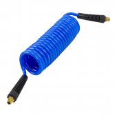 Шланг витой полиуретановый 6.5мм х 10мм х 5м с резьбовыми наконечниками 1/4" (max давление 15бар, раб. t от -20 до +60°С) Шланг витой полиуретановый 6.5мм х 10мм х 5м с резьбовыми наконечниками 1/4" (max давление 15бар, раб. t от -20 до +60°С)