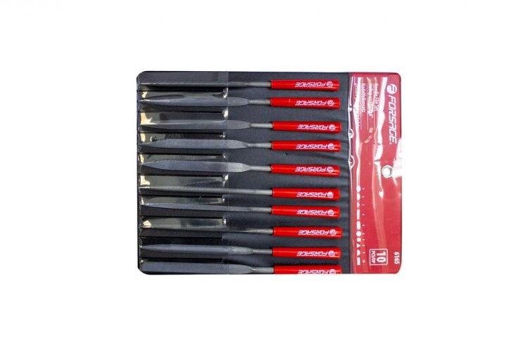 Набор надфилей разнопрофильных 10пр.(L-180мм,Ø5мм),в блистере