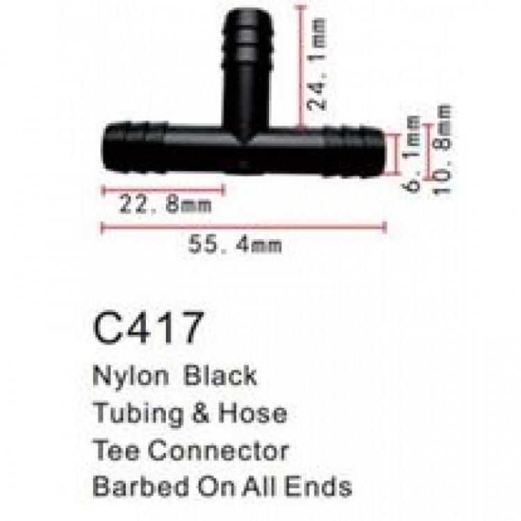 Клипса для крепления внутренней обшивки а/м универсальная пластиковая (100шт/уп.)