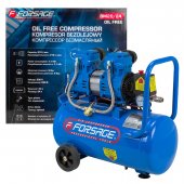 Компрессор поршневой с прямым приводом,2 цилиндра,безмасляный (ресивер 24л, 1.1 кВт, 8 бар, 210л/м, 230В) Компрессор поршневой с прямым приводом,2 цилиндра,безмасляный (ресивер 24л, 1.1 кВт, 8 бар, 210л/м, 230В)