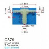 Клипса для крепления внутренней обшивки а/м GM пластиковая (100шт/уп.) Клипса для крепления внутренней обшивки а/м GM пластиковая (100шт/уп.)