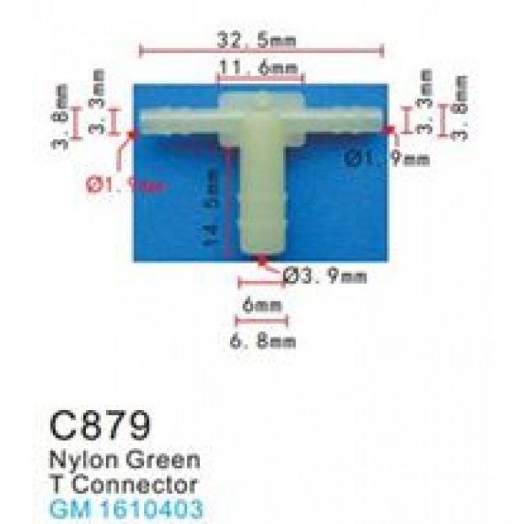Клипса для крепления внутренней обшивки а/м GM пластиковая (100шт/уп.) Клипса для крепления внутренней обшивки а/м GM пластиковая (100шт/уп.)