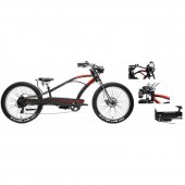 Электро-чоппер Falcon(40км\ч;до 40км на заряде.48V\500W;10,4Ah 48V;тормоза-Тектро;7 скор,Shimano tourney;Обод-26”х100мм алюм;покр-CST,26”х4”)