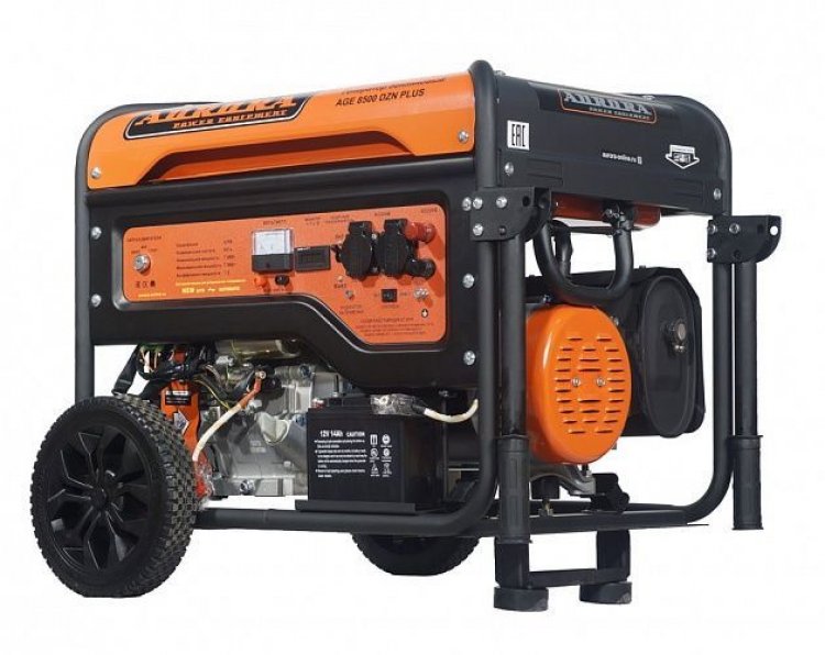 Генератор AGE 8500 DZN PLUS (max 7.5кВт эл.ст. 220В, счетчик, автомат.) Генератор AGE 8500 DZN PLUS (max 7.5кВт эл.ст. 220В, счетчик, автомат.)