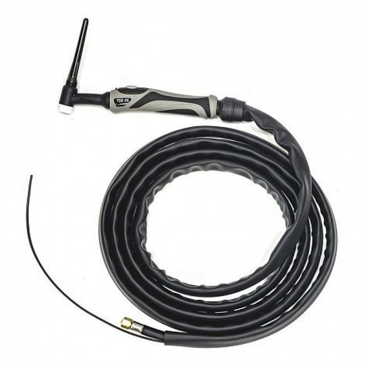 Горелка TIG 26F 180A(35%) M12x1, 4m гибкая (без управляющих разъемов) Горелка TIG 26F 180A(35%) M12x1, 4m гибкая (без управляющих разъемов)