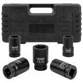 Набор головок ударных глубоких 5пр.,1"(6-гр)(27,32,33,36,41мм),в кейсе Набор головок ударных глубоких 5пр.,1"(6-гр)(27,32,33,36,41мм),в кейсе