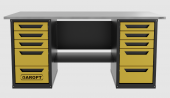 Верстак двухтумбовый 5 ящиков /5 ящиков, желтый 1800*700 GAROPT, GT1800Y5Y5.yell