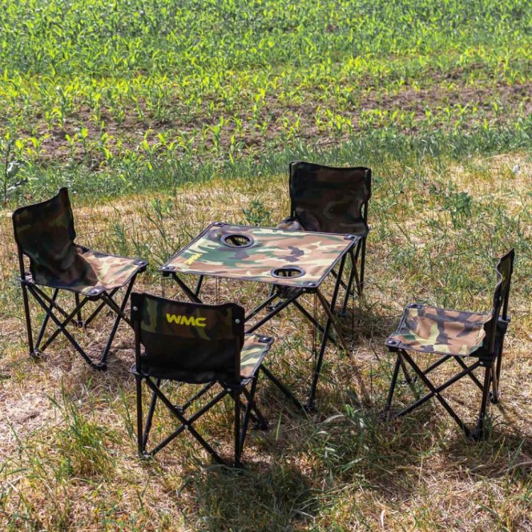 Стол складной со стульями-4шт для кемпинга+сумка для хранения Стол складной со стульями-4шт для кемпинга+сумка для хранения