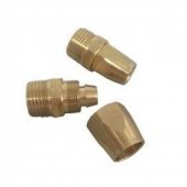 Соединитель резьбовой 1/2" с зажимом для шланга  10*14мм (наруж. резьба)