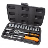 Набор инструментов 17пр. 1/4''(6гр.) (4-13мм) Набор инструментов 17пр. 1/4''(6гр.) (4-13мм)
