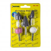 Комплект абразивных камней (хвостовик 6мм) 5пр.