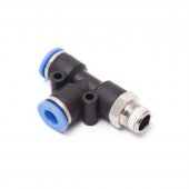 Фитинг Т-образный  для пластиковых трубок 8мм с наружной резьбой 1/8"