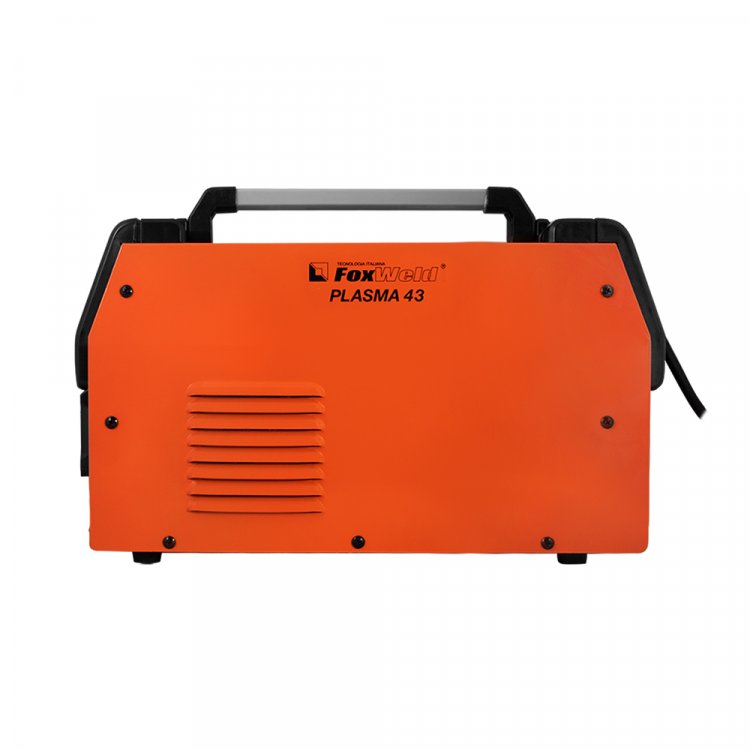 Аппарат плазменной резки Plasma 43  - Легкая 40А установка. Способная прорезать сталь до 15мм, а также справляться со всеми сплавами металлов: алюминий, медь и др. ПВ: 60%. Контактный поджиг дуги. Работа от сети 220В±15%. Цифровой дисплей. Встроенная