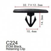 Клипса для крепления внутренней обшивки а/м GM пластиковая (100шт/уп.) Клипса для крепления внутренней обшивки а/м GM пластиковая (100шт/уп.)