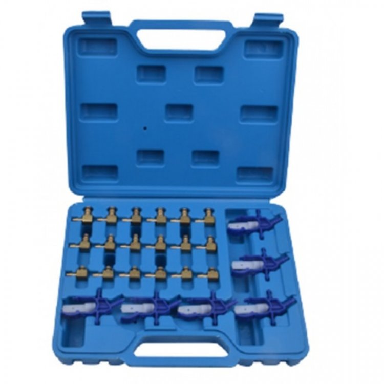 Набор адаптеров для тестера обратки  дизельных форсунок системы Common Rail 24пр., в кейсе