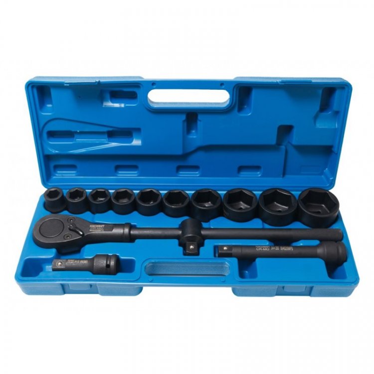 Набор инструментов ударных 14пр., 3/4"(6гр.)(19,22,24,27,30,32,36,41,46,50мм)в кейсе