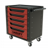 Gt5.red Тележка инструментальная Garopt 5 ящиков КРАСНАЯ, Серия "Low-cost"