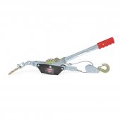 Лебедка рычажная тяговая с двойной защитой, 2т (одинарное зубч. колесо, диаметр троса-4,5мм, длина троса- 1.1/2.2м)