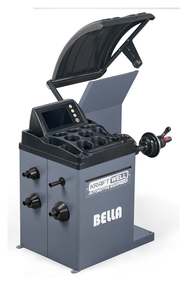 KRW245E Балансировочный станок автомат на 220 В, TOUCH SCREEN 7", лазер KraftWell арт. BELLA KRW245E Балансировочный станок автомат на 220 В, TOUCH SCREEN 7", лазер KraftWell арт. BELLA