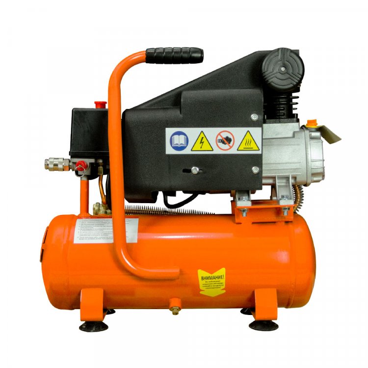 Масляный коаксиальный компрессор AERO 140/8  - (220В, 1,1кВт, 140л/мин, бак 8л, FoxWeld) (арт. 5068)