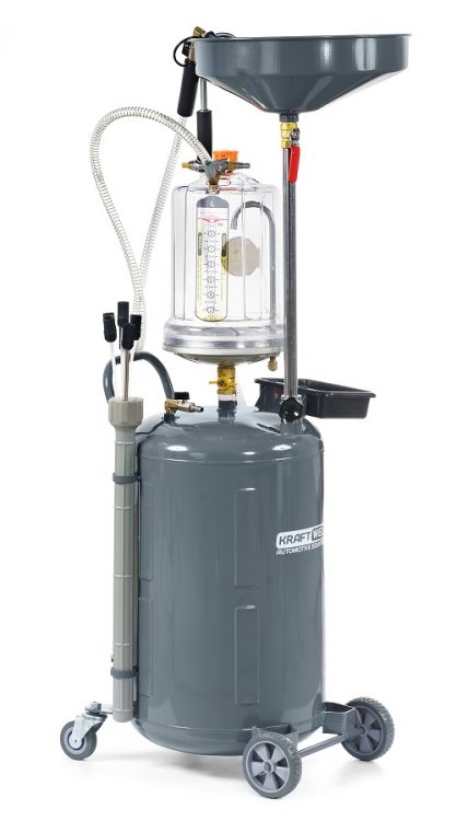 Установка для слива и откачки масла/антифриза с подъемной ванной и мерной емкостью, 100 л Установка для слива и откачки масла/антифриза с подъемной ванной и мерной емкостью, 100 л