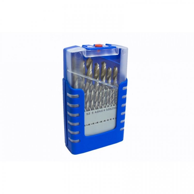 Набор сверл по металлу HSS 21пр.(1,1.5,2,2.5,3,3.2,3.5,4,4.5,4.8,5,5.5,6,6.5,7,7.5,8,8.5,9,9.5,10мм), в пластиковом футляре Набор сверл по металлу HSS 21пр.(1,1.5,2,2.5,3,3.2,3.5,4,4.5,4.8,5,5.5,6,6.5,7,7.5,8,8.5,9,9.5,10мм), в пластиковом футляре