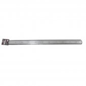 Линейка металлическая измерительная с таблицей перевода 500мм