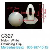 Клипса для крепления внутренней обшивки а/м Мерседес пластиковая (100шт/уп.)