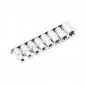 Головки набор Е-профиль 8пр., 1/2"  (E10,E11,E12,E14,E16,E18,E20,E24) на планке