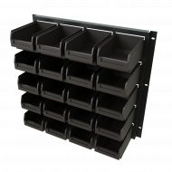 Держатель GAROPT для лотков 20шт (лотки в комплекте), крепление на стену или перфорированную панель