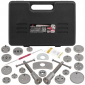 Набор для обслуживания тормозных цилиндров 22пр. (привод с правостор./левостор. резьбой) в кейсе + крючок для демонтажа сальников, графит. смазка