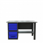 Верстак однотумбовый, серия "Эконом", синий 1400*700 Garopt, GTE1400Y6.blue