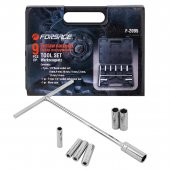 Набор инструментов с Т-образным воротком,9 пр.1/4" (6гр)(8-14мм)