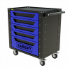 Gt5.blue Тележка инструментальная Garopt 5 ящиков СИНЯЯ, Серия "Low-cost"