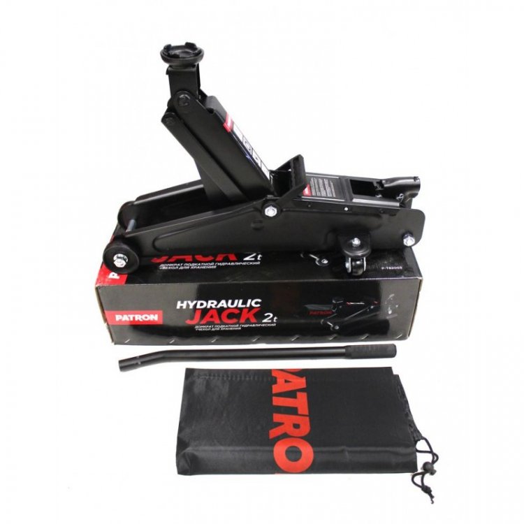 Домкрат подкатной гидравлический 2 т+чехол для хранения (h min 130мм, h max 385мм) Домкрат подкатной гидравлический 2 т+чехол для хранения (h min 130мм, h max 385мм)