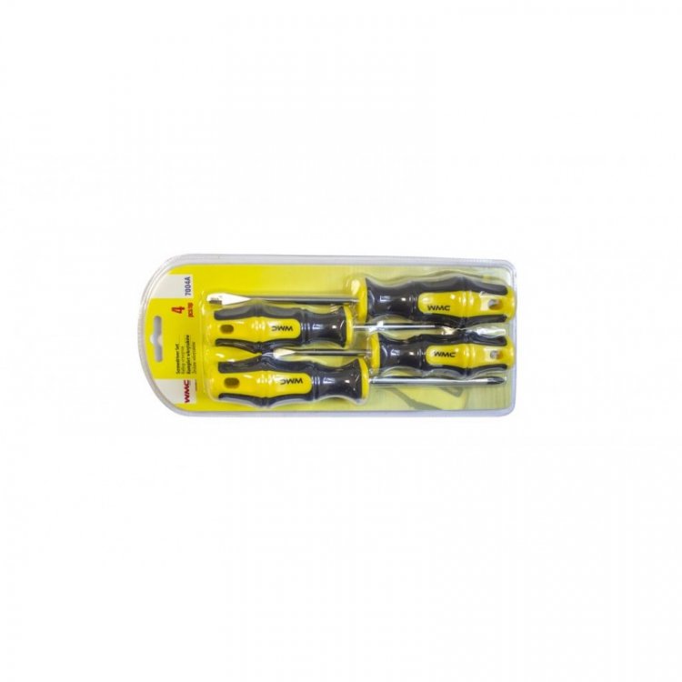 Набор отверток 4пр.(SL:5х75мм,6х100мм;PH:1х75мм,2х100мм),в блистере