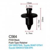 Клипса для крепления внутренней обшивки а/м GM пластиковая (100шт/уп.) Клипса для крепления внутренней обшивки а/м GM пластиковая (100шт/уп.)