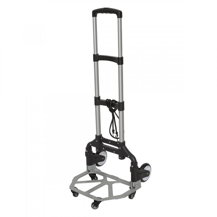 Тележка платформенная складная с телескопической ручкой двухпозиционная(390х400мм,г/п70кг)