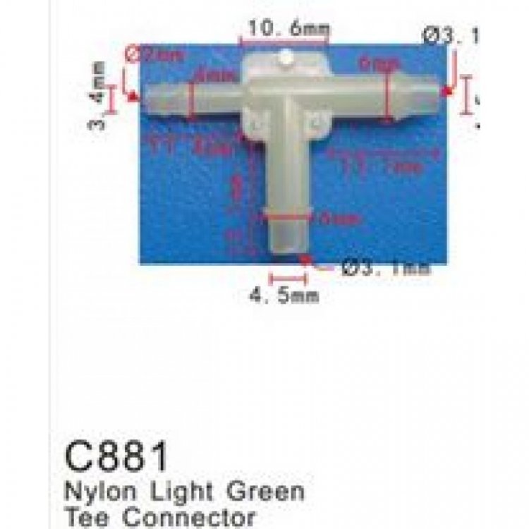 Клипса для крепления внутренней обшивки а/м GM пластиковая (100шт/уп.)